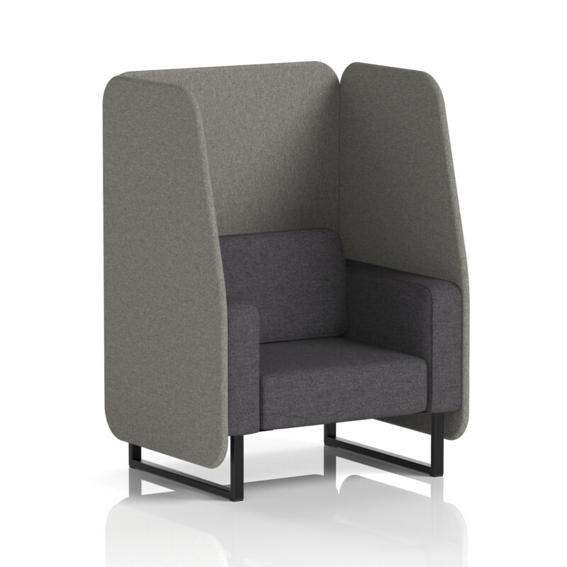 brixworth open booth with black legs in two tone