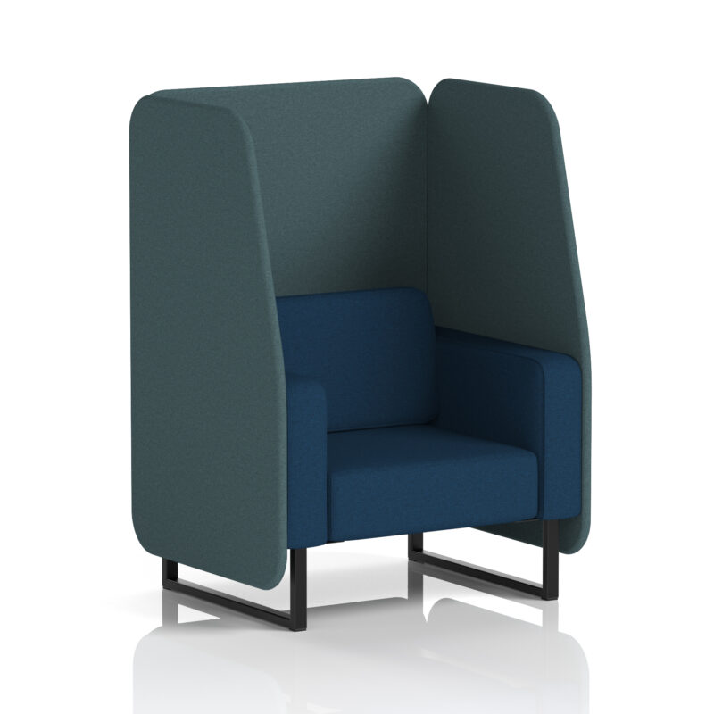 brixworth open booth with black legs in two tone