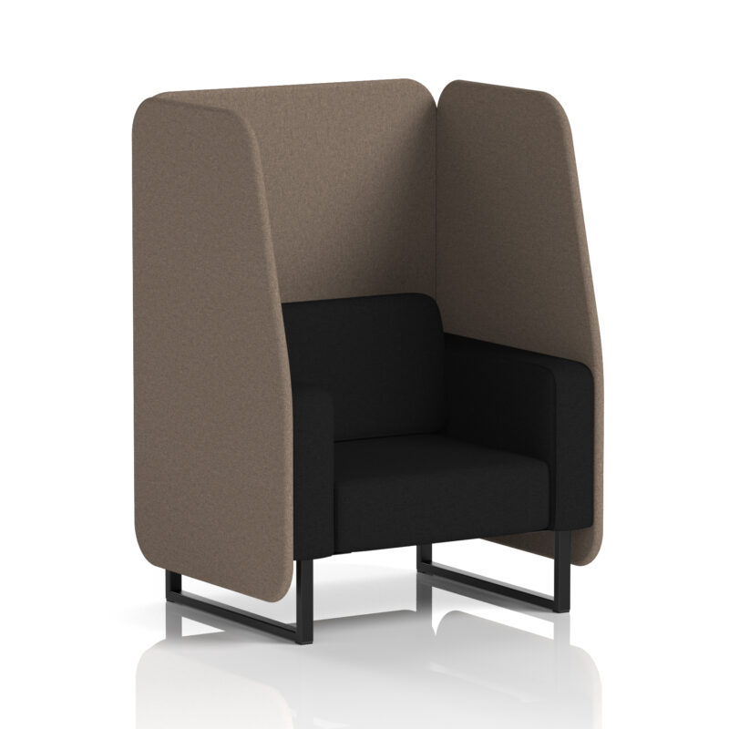 brixworth open booth with black legs in two tone