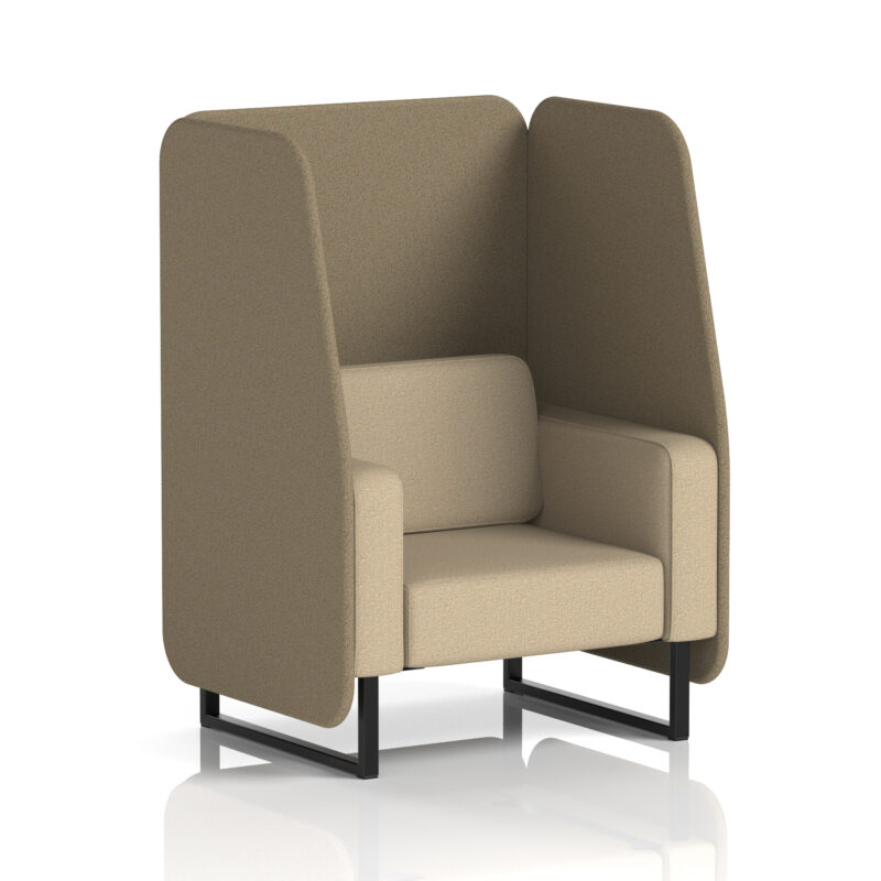 brixworth open booth with black legs in two tone