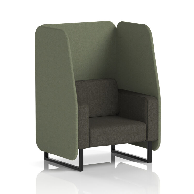 brixworth open booth with black legs in two tone