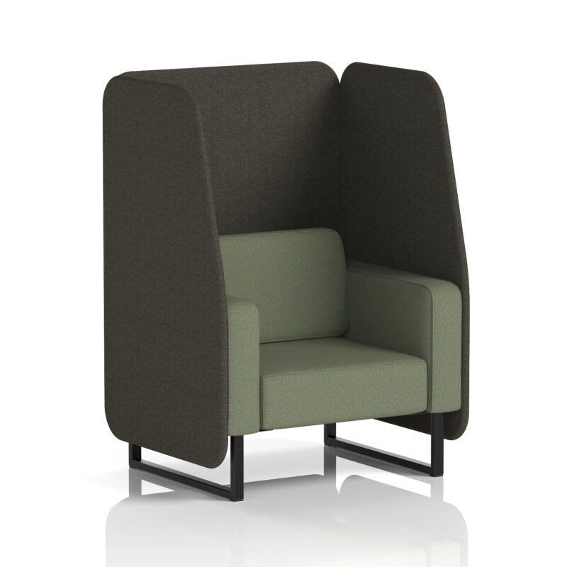 brixworth open booth with black legs in two tone