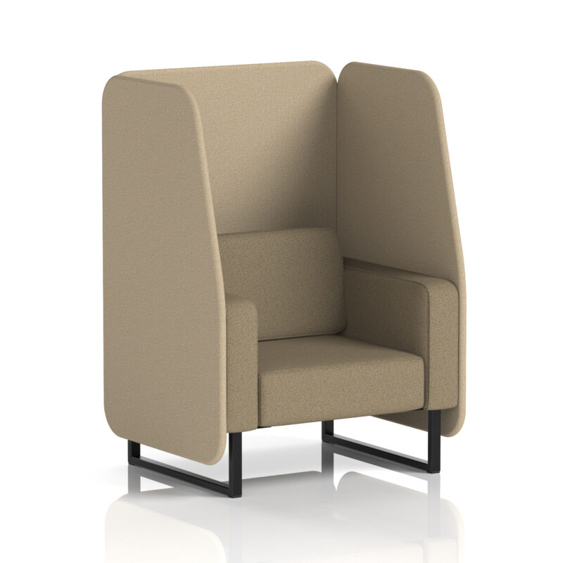 brixworth open booth with black legs in two tone