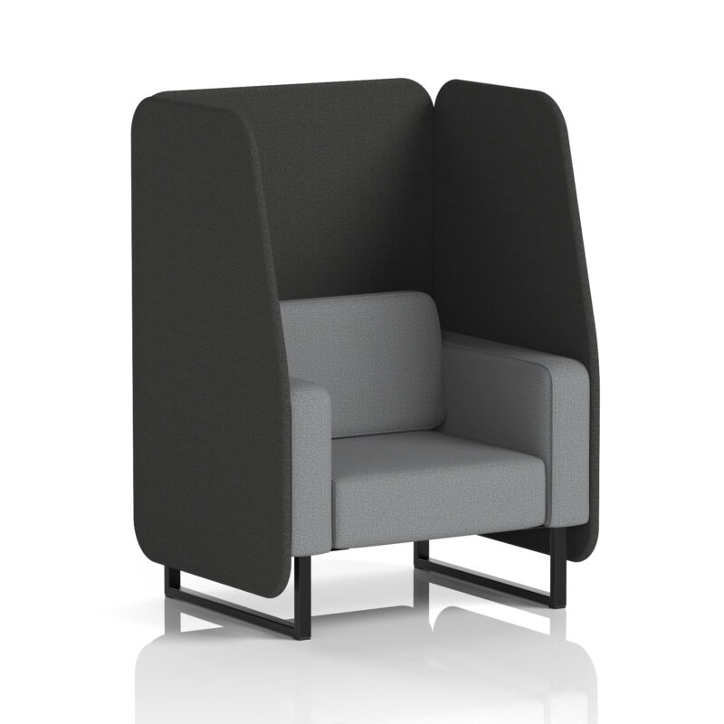 brixworth open booth with black legs in two tone