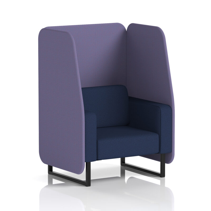 brixworth open booth with black legs in two tone