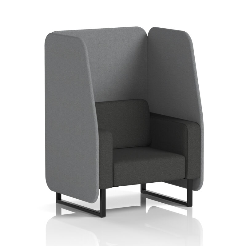 brixworth open booth with black legs in two tone