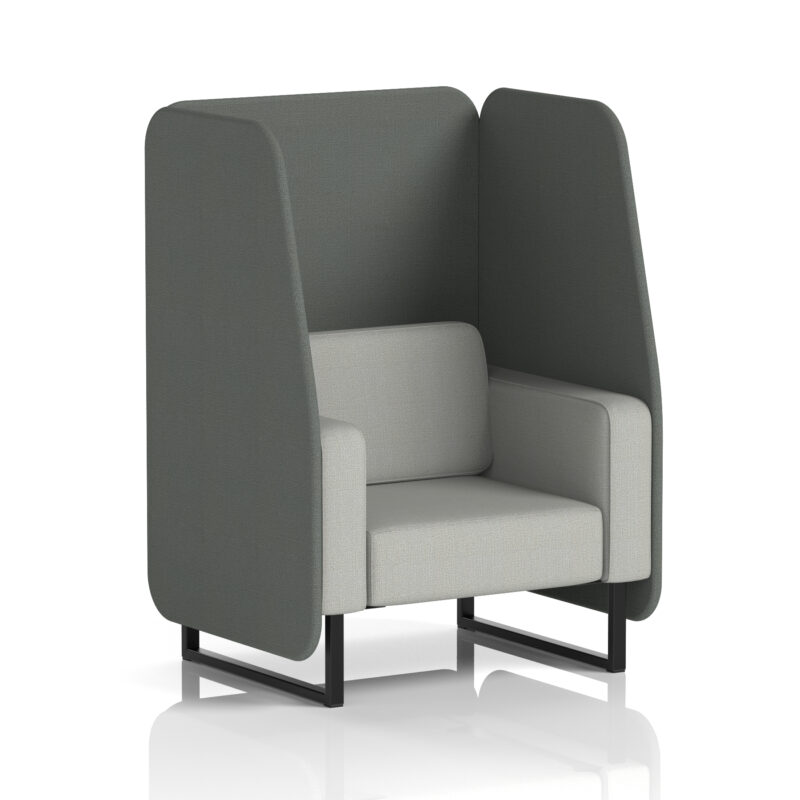 brixworth open booth with black legs in two tone