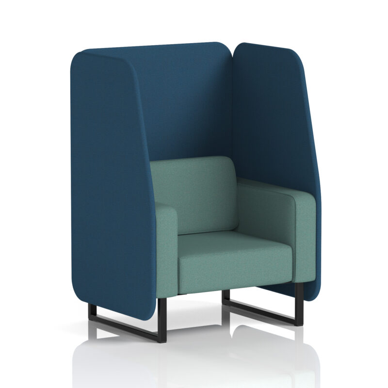 brixworth open booth with black legs in two tone