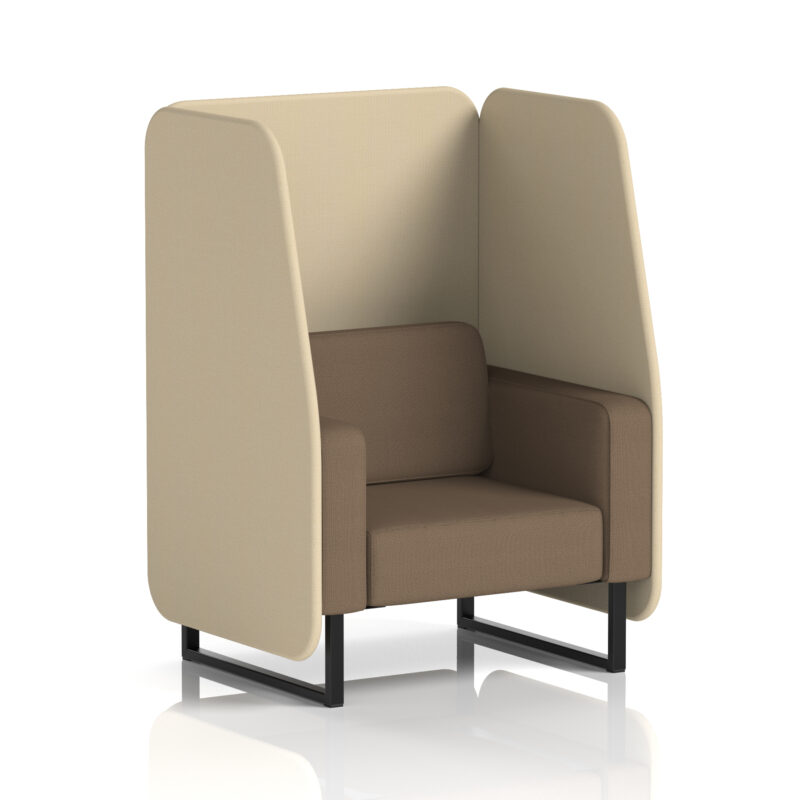 brixworth open booth with black legs in two tone
