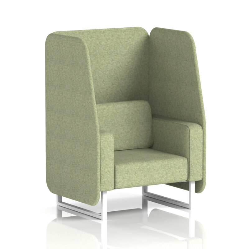 brixworth open booth with white legs in single tone