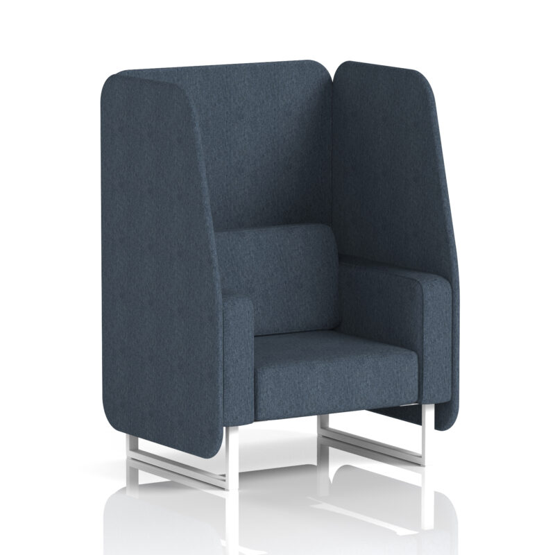 brixworth open booth with white legs in single tone
