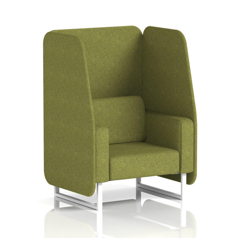 brixworth open booth with white legs in single tone