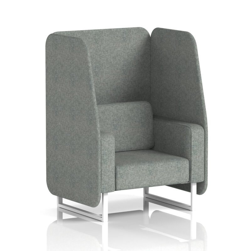 brixworth open booth with white legs in single tone