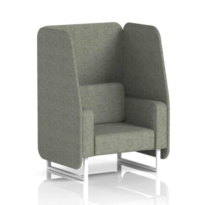 brixworth open booth with white legs in single tone