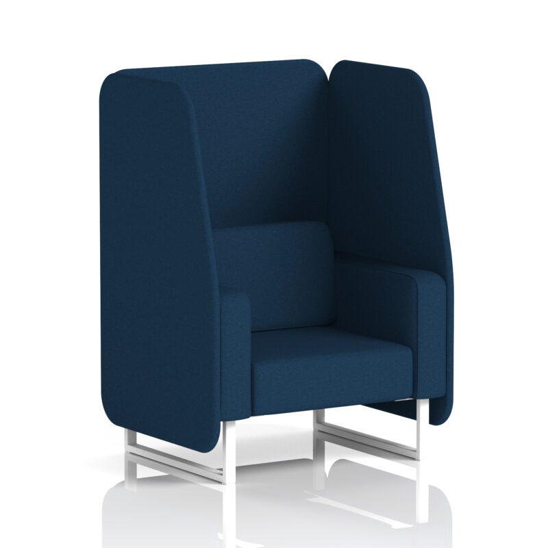 brixworth open booth with white legs in single tone