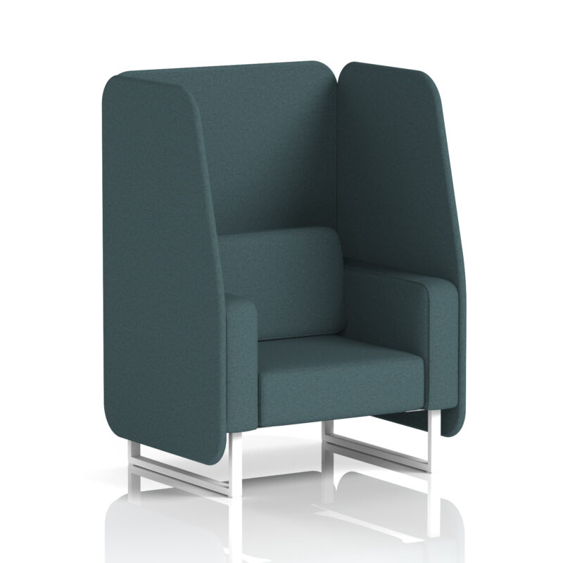 brixworth open booth with white legs in single tone