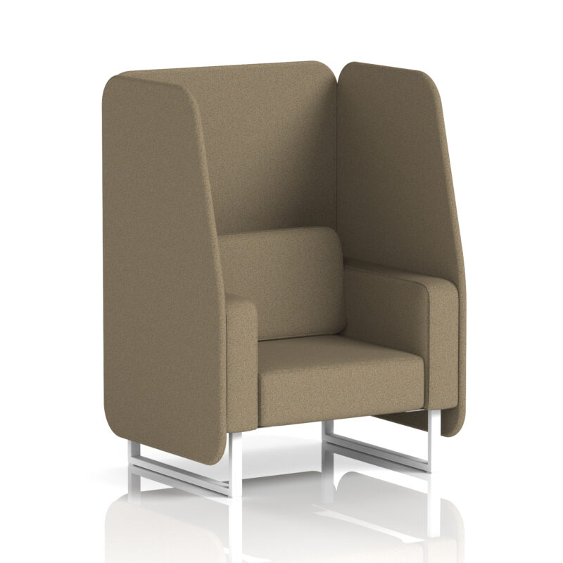 brixworth open booth with white legs in single tone