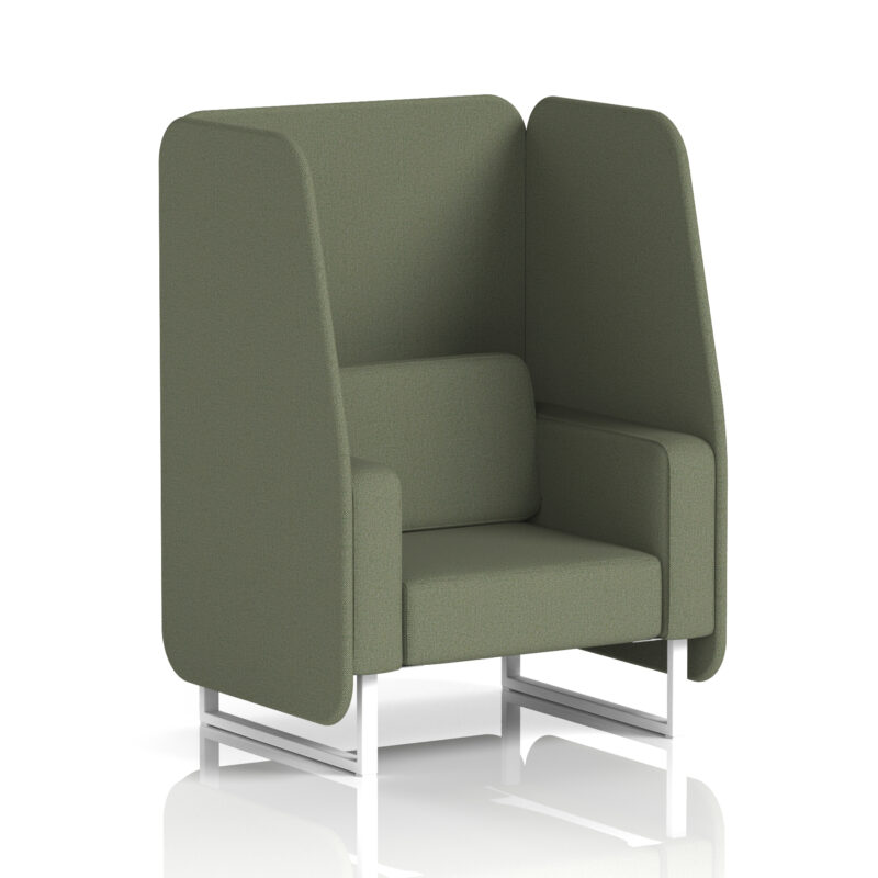 brixworth open booth with white legs in single tone