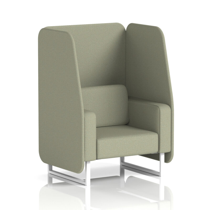 brixworth open booth with white legs in single tone