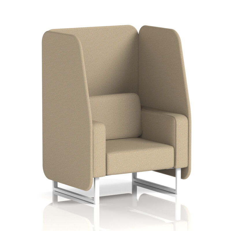 brixworth open booth with white legs in single tone
