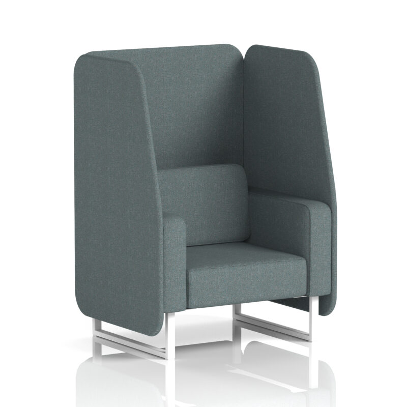 brixworth open booth with white legs in single tone