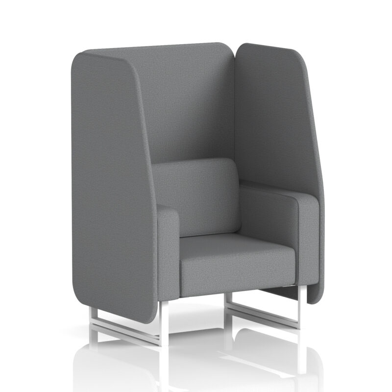 brixworth open booth with white legs in single tone