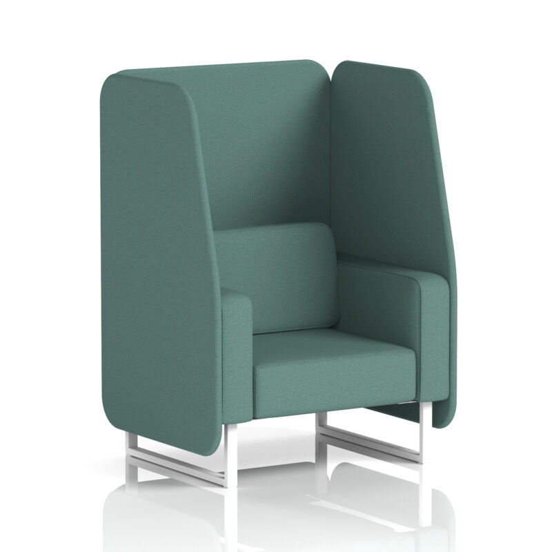 brixworth open booth with white legs in single tone
