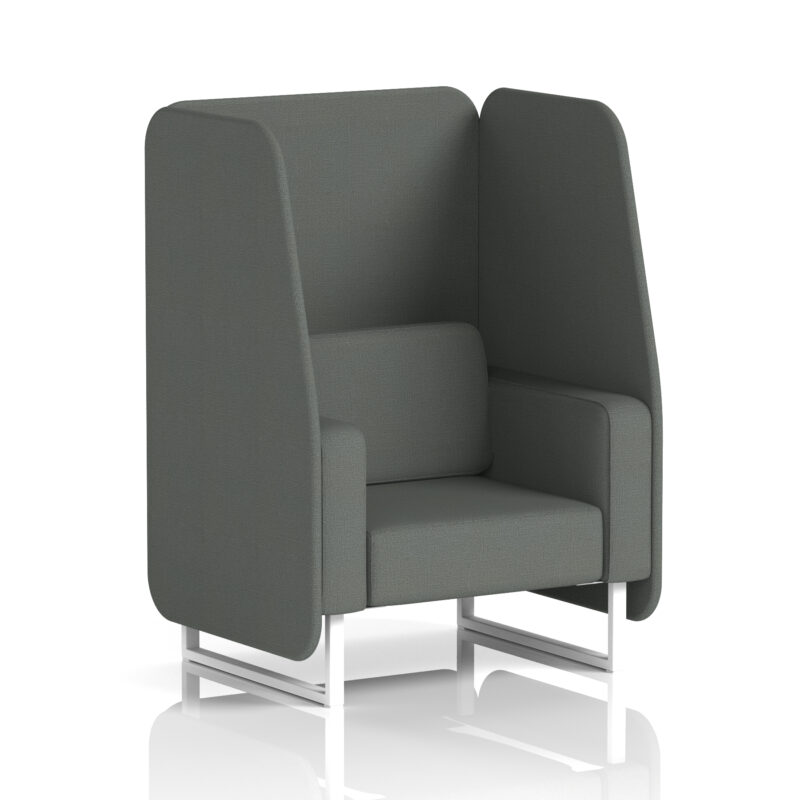 brixworth open booth with white legs in single tone