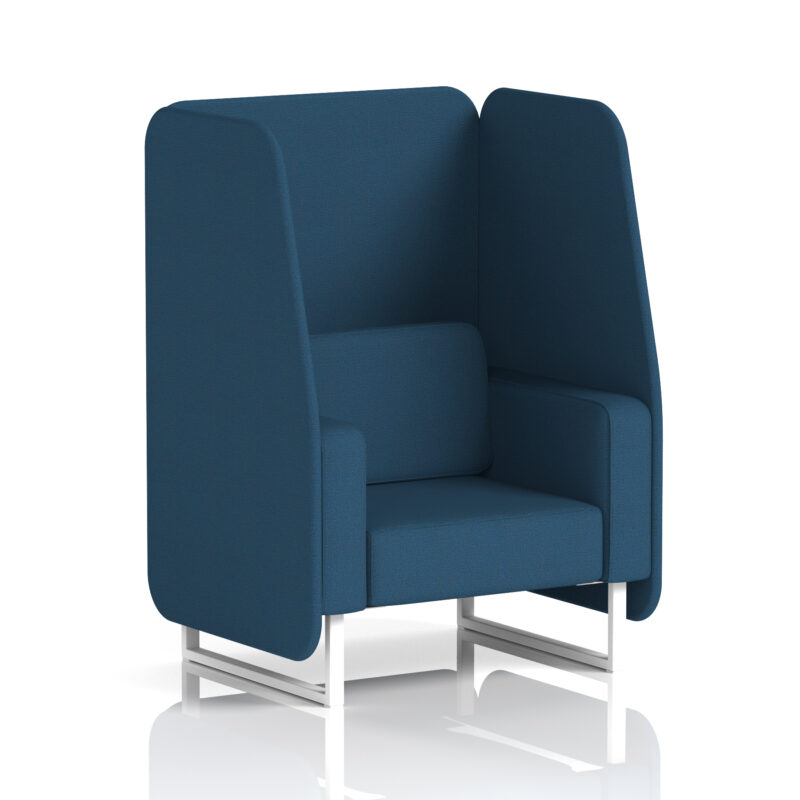 brixworth open booth with white legs in single tone