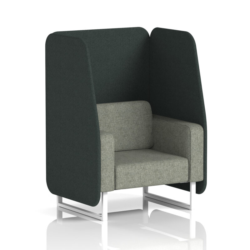 brixworth open booth with white legs in two tone