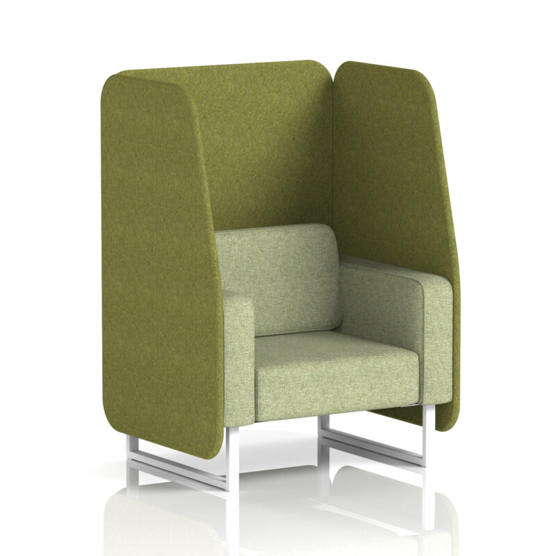 brixworth open booth with white legs in two tone