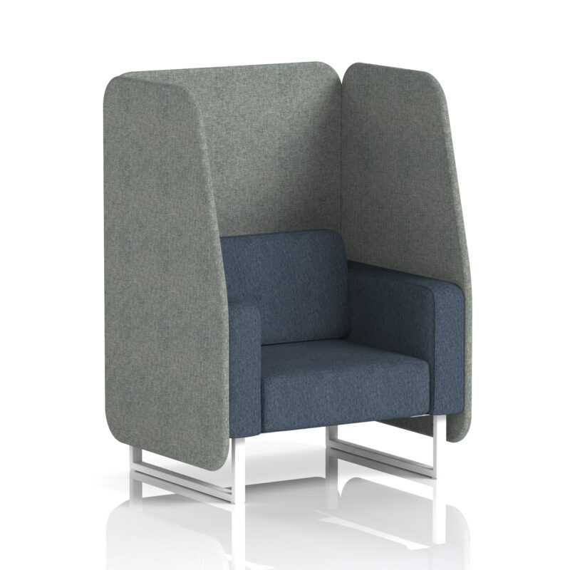 brixworth open booth with white legs in two tone