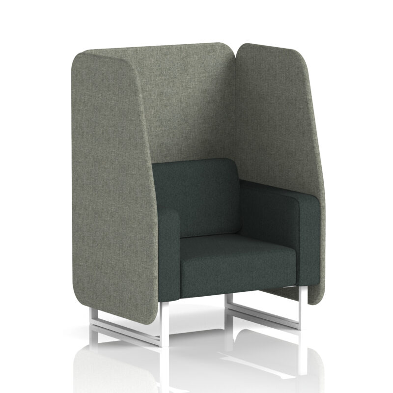 brixworth open booth with white legs in two tone