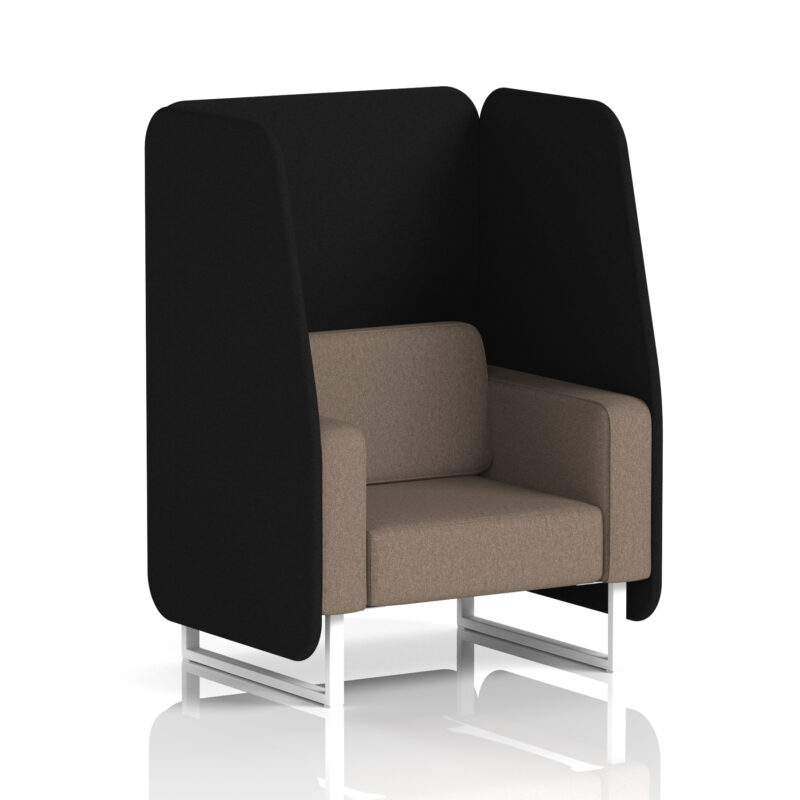 brixworth open booth with white legs in two tone