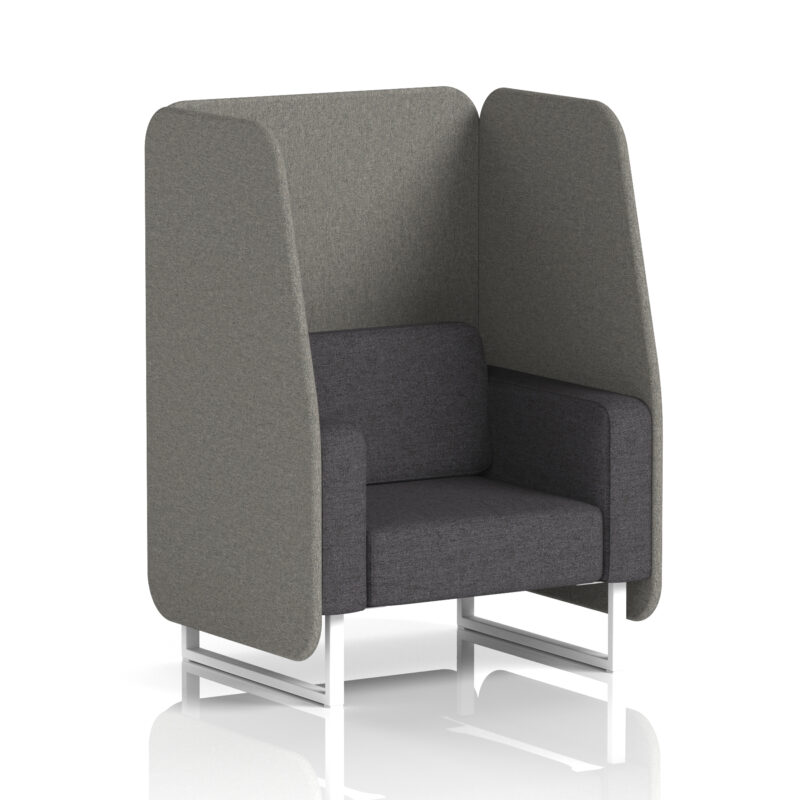 brixworth open booth with white legs in two tone