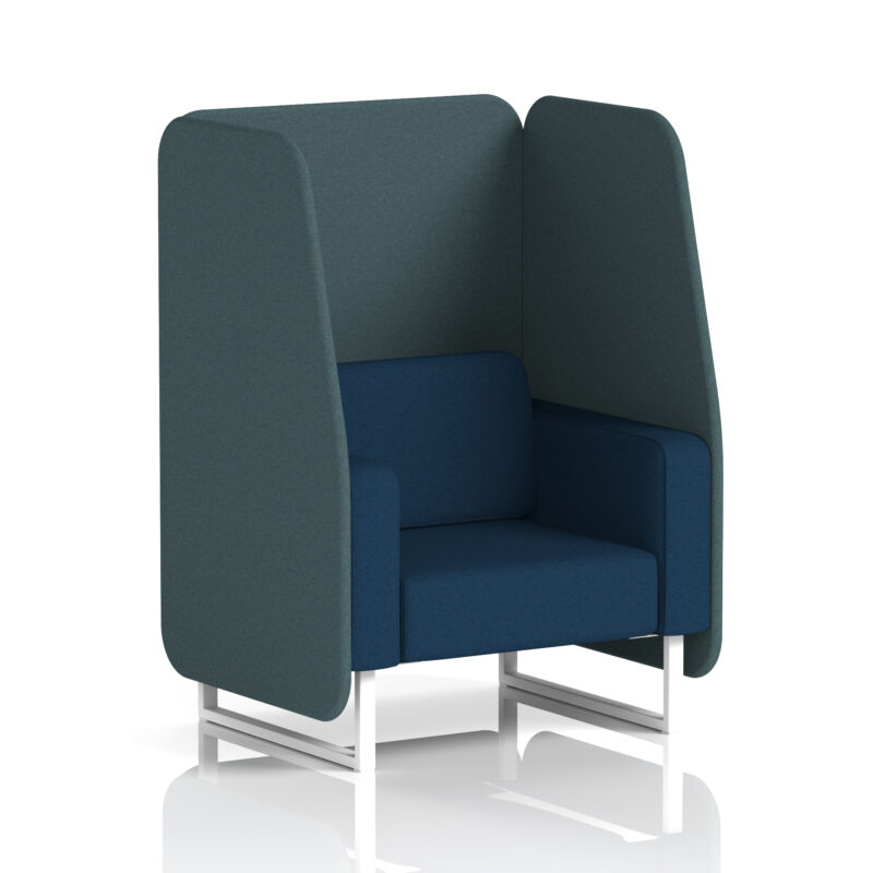 brixworth open booth with white legs in two tone