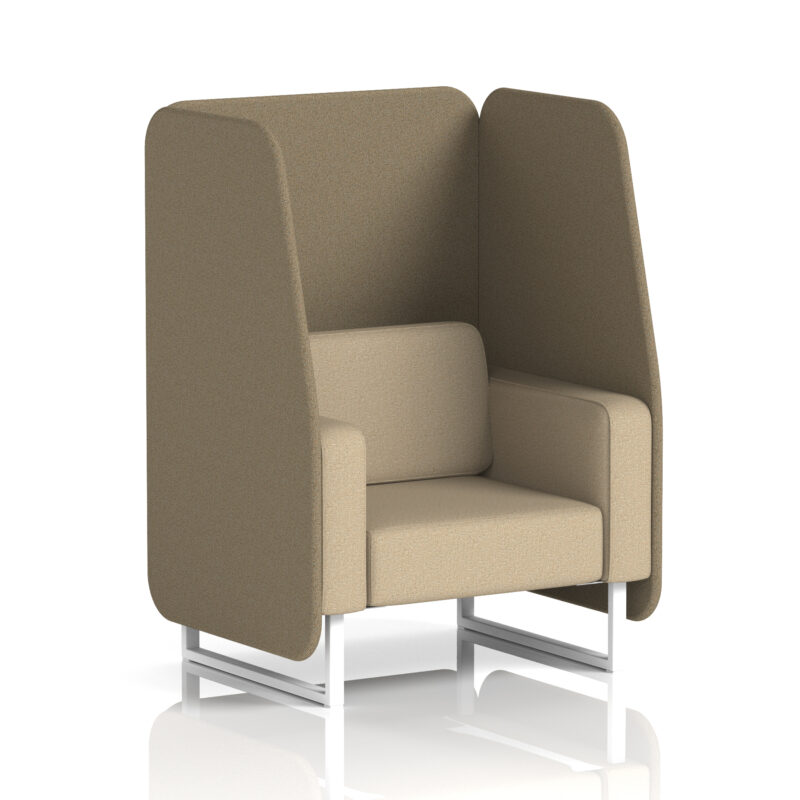 brixworth open booth with white legs in two tone