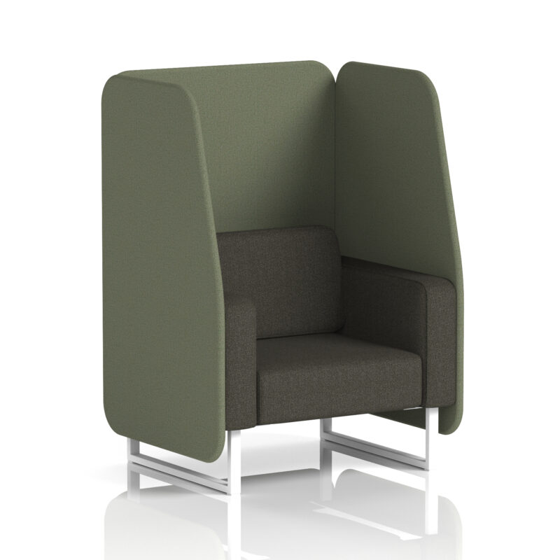 brixworth open booth with white legs in two tone