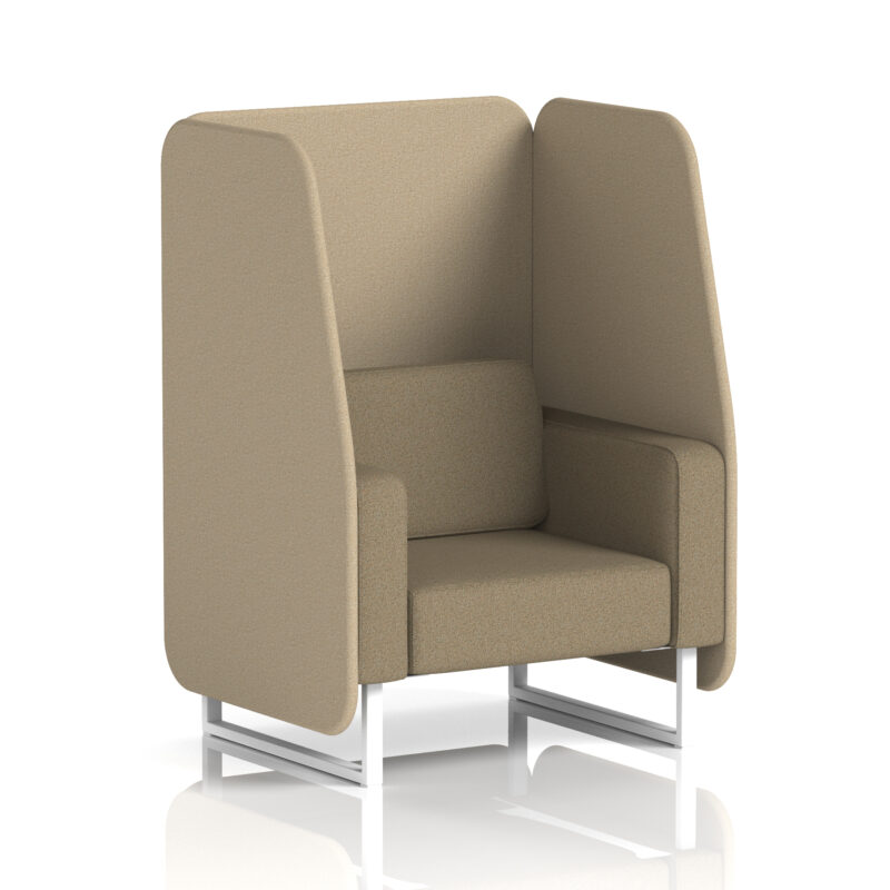 brixworth open booth with white legs in two tone