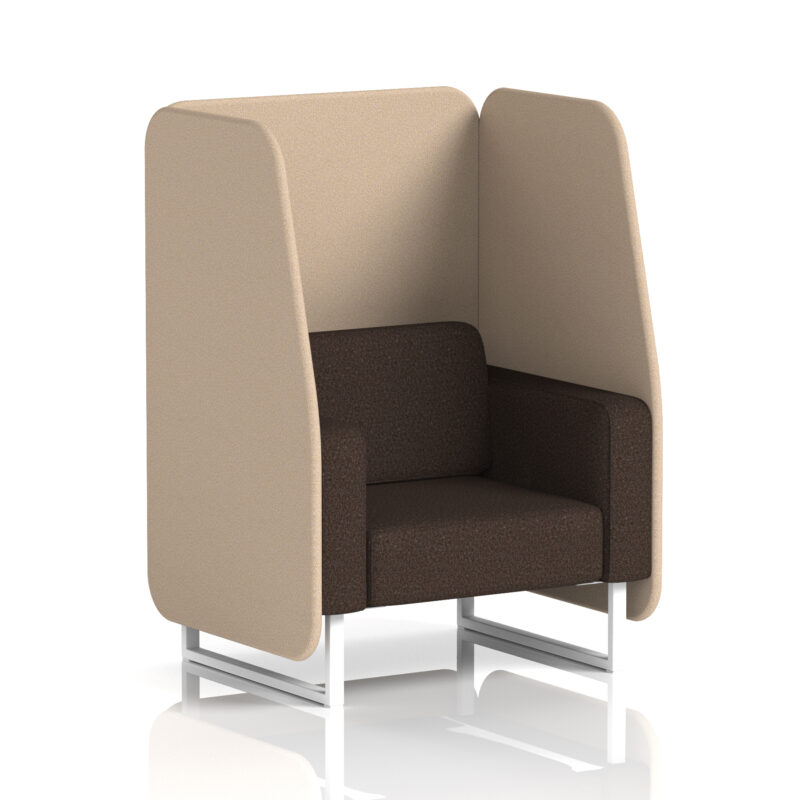 brixworth open booth with white legs in two tone