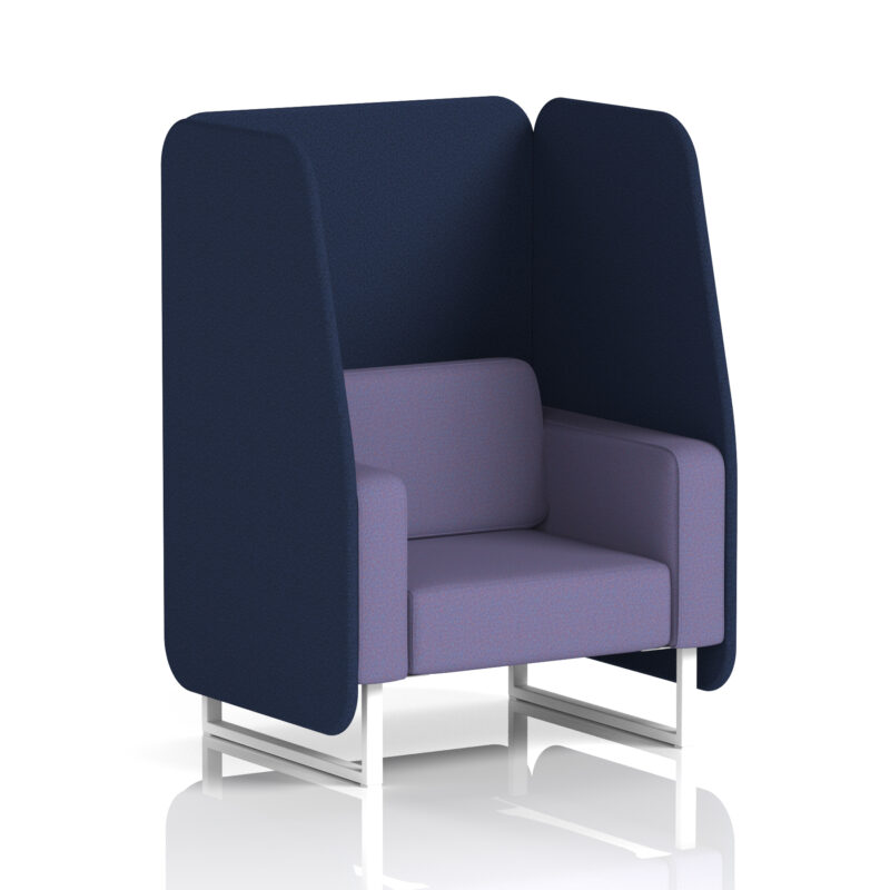 brixworth open booth with white legs in two tone