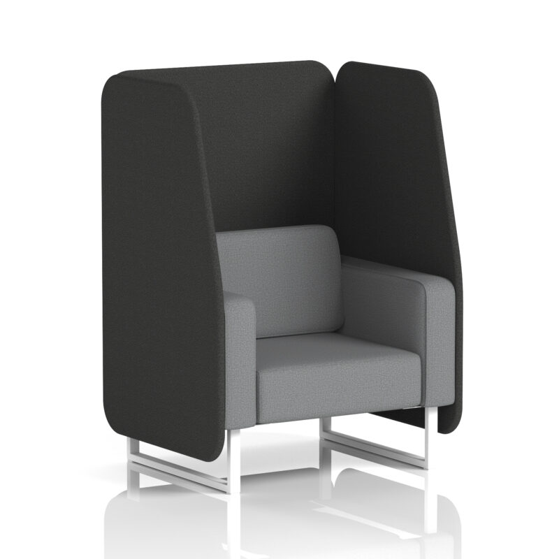 brixworth open booth with white legs in two tone