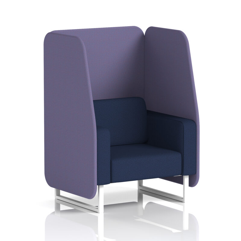 brixworth open booth with white legs in two tone