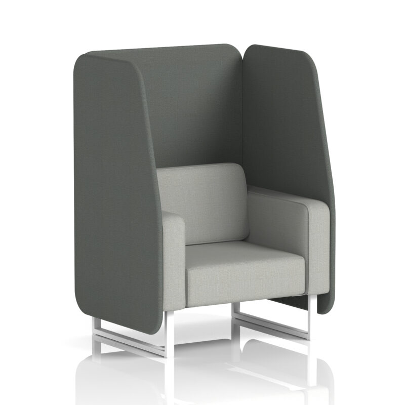 brixworth open booth with white legs in two tone
