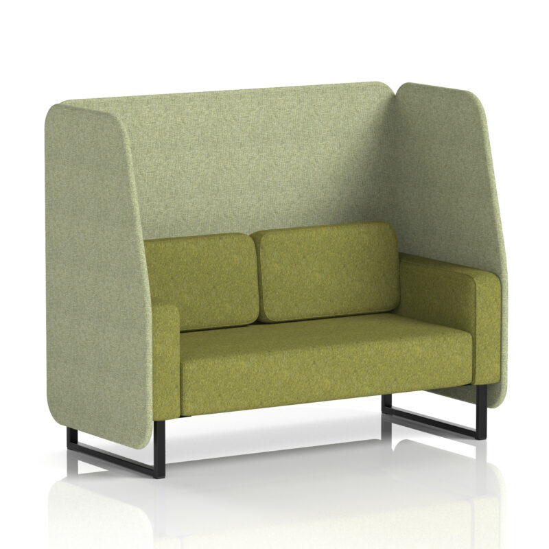 brixworth open booth with black legs in two tone