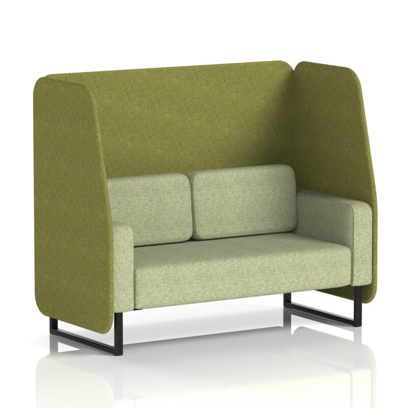 brixworth open booth with black legs in two tone