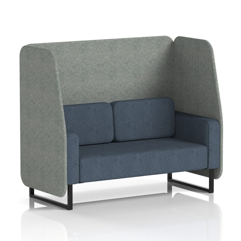 brixworth open booth with black legs in two tone
