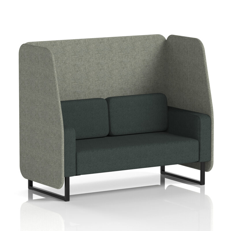 brixworth open booth with black legs in two tone