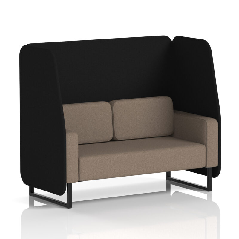 brixworth open booth with black legs in two tone