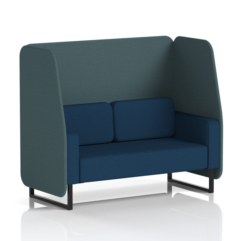 brixworth open booth with black legs in two tone
